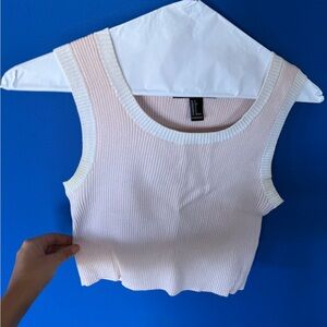 Forever 21 Light Pink Ribbed Tank Top